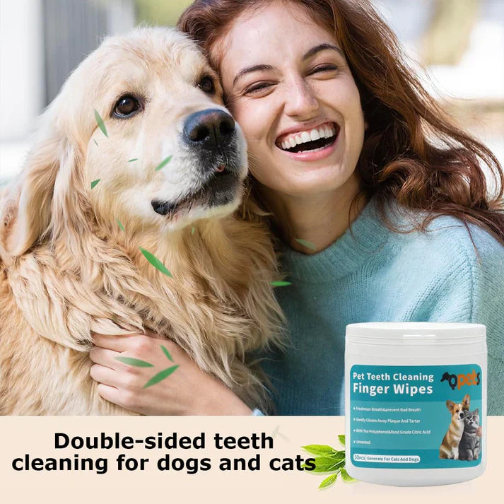 Pet Dental Finger Wipes – Easy Oral Cleaning for Dogs & Cats 🐶🐱