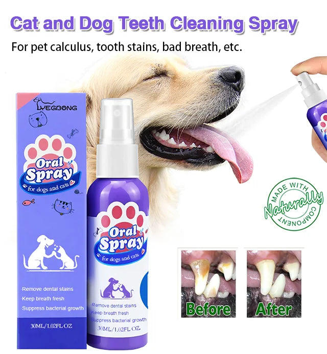 Oral Spray, 🦷Teeth Cleaning Spray for Dogs & Cats