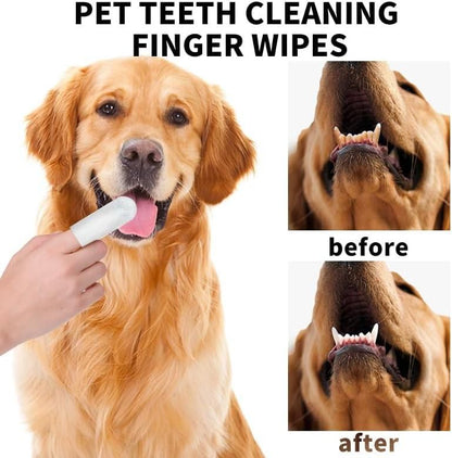 Pet Dental Finger Wipes – Easy Oral Cleaning for Dogs & Cats 🐶🐱