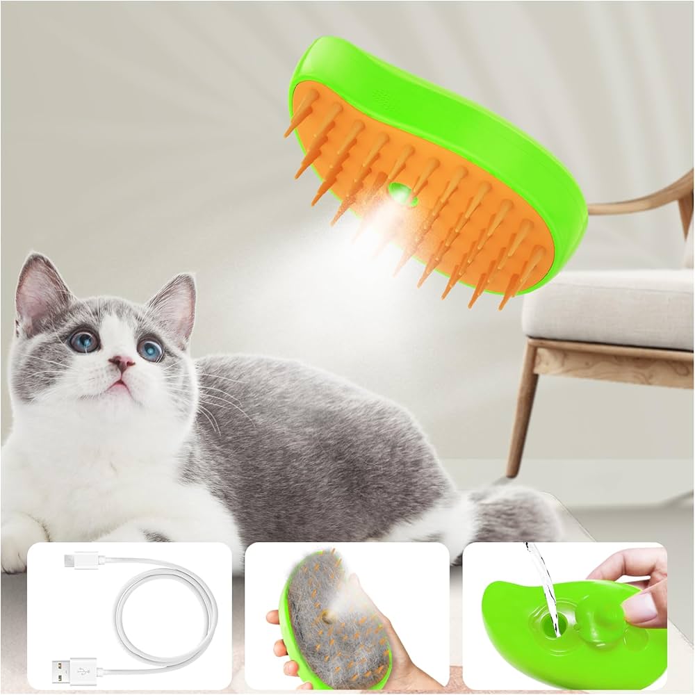 Steaming Pet Hairbrush